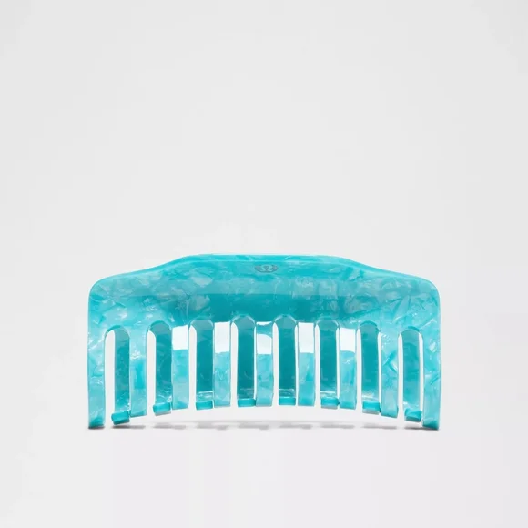 New Lululemo Jumbo Teal Hair Clip - Picture 1 of 1